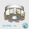 Dao phay lắp mảnh CHASE-8-MILL 8D-TF90-R-12 TaeguTec