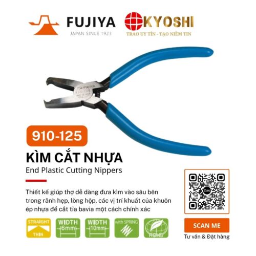 Kìm cắt nhựa kiểu dọc Fujiya 910-125