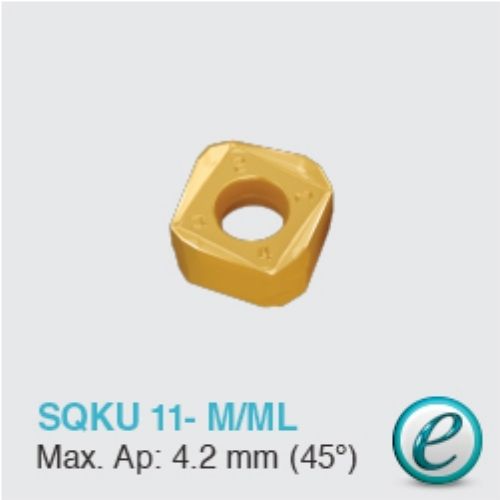 Mảnh dao SQKU 11 M/ML cho dao phay CHASE-8-SFEED