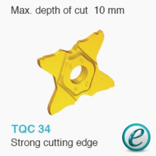 Mảnh dao TQC 34 QUAD-RUSH TaeguTec gia công nặng