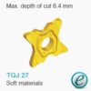 Mảnh dao TQJ27 QUAD-RUSH TaeguTec cho vật liệu mềm