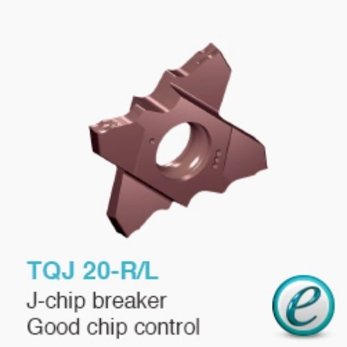 Mảnh dao TQJ 20-R/L QUAD-RUSH bẻ phoi kiểu J
